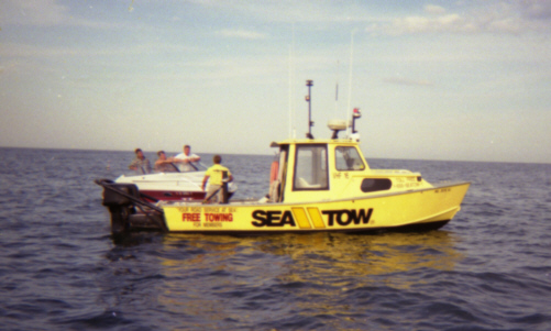 sea-tow filling someone up